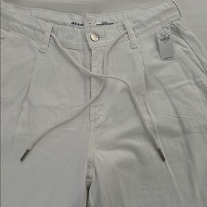 Old Navy Cream Drawstring Trousers